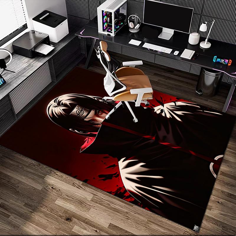 1pc naruto Rug, Comfortable Printed Home Area Carpet, Cozy Office Chair Rug