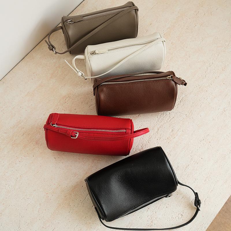 Single Shoulder Bag, Casual Crossbody Bag, Cylindrical Commuter Bag, Simple and Spacious Pillow Bag Casually