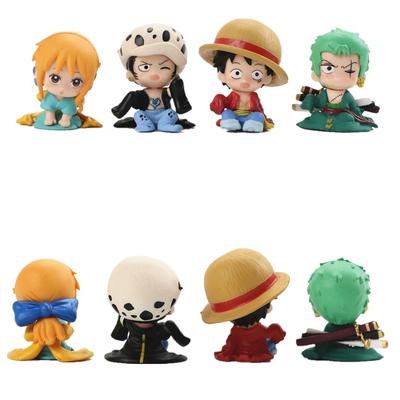 One Piece Anime Postava Luffy Chlapci a dívky Ložnice Dekorativní Hračka Kawaii PVC Materiál Kreativní Model Panenka