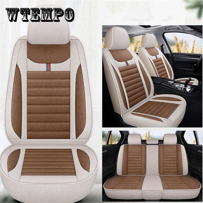 Coprisedile Universale in Lino Protezione Sedile Auto in Lino Cuscino per Veicolo Automobilistico Adatto per Berlina SUV Pick-up Articoli per Auto