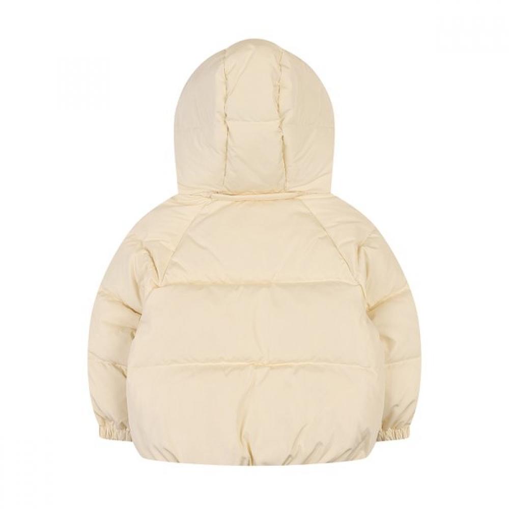 Kangol Girlish Balloon Fit Short Down Jumper Cream Ardcdj21080cm