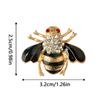 Bee Brooch Enamel Cute Exquisite Charming Rhinestone Romantic Vintage Breastpin Valentine's Day Brooches for Woman Jewelry Gift