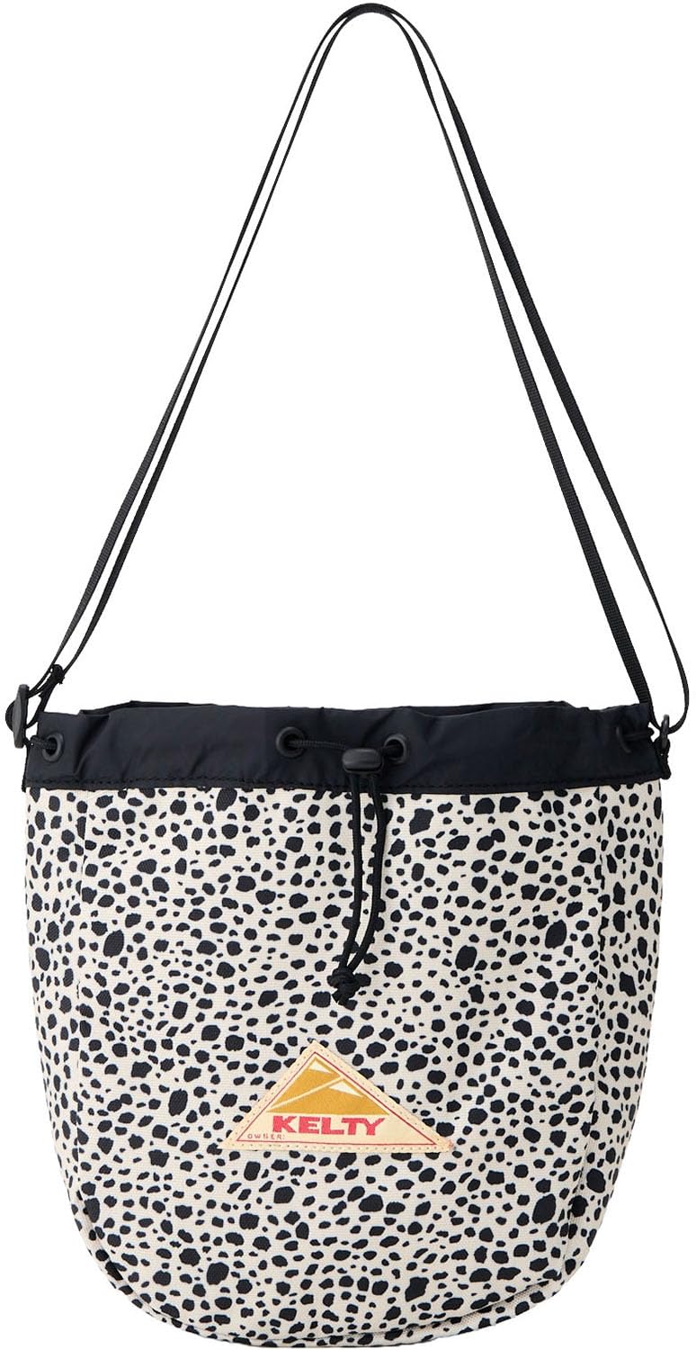 KELTY Outdoor Shoulder Bag ES KINCHAKU SHOULDER 23cm x 20cm x 7cm Beige Dalmatian 3259270826