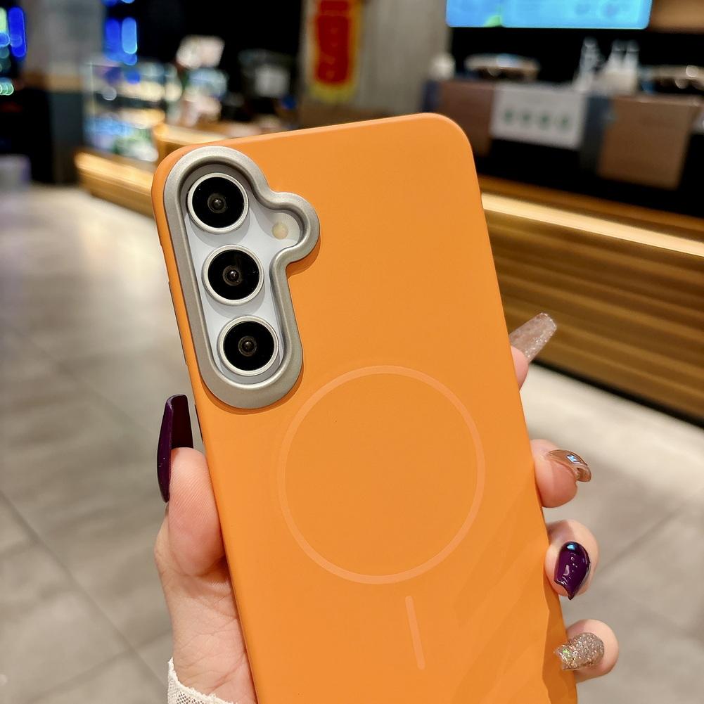 Skin Feel Fine Magnetic Suction Hard Case For Samsung A17 A07 A56 A36 A26 A16 A06 Galaxy A55 A35 A25 A15 A05s A54 A34 A24 A14 A5