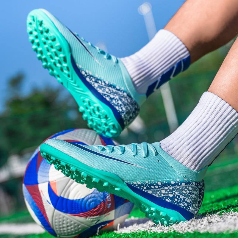 Høykvalitets fotballsko for kunstgress Unisex Profesjonell Lett Fotballtreningssko Mesh Futsal Fotballsko For Kvinner Menn