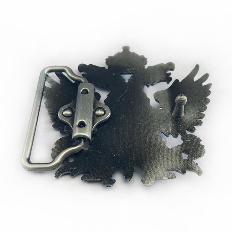 Double-Headed Eagle Leather Belt Buckle for Men & Women - Retro Style