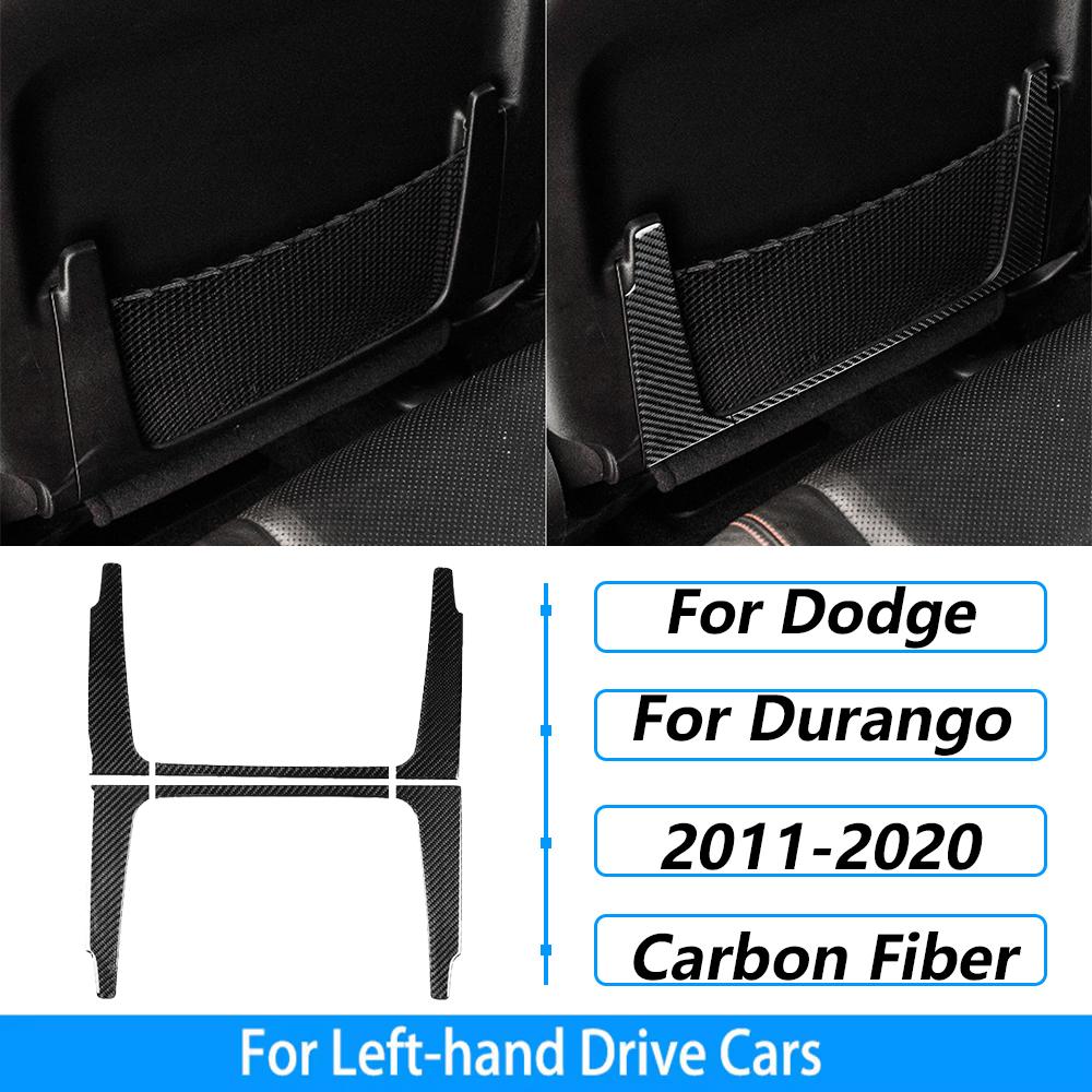 For Dodge Durango 2011-2020 Carbon Fiber Center Console Gear Shift Air Outlet AC CD Window Lift Trim Set Car Accessories Sticker
