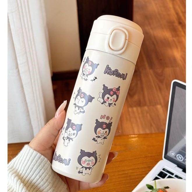 Sanrio Strawberry Bear Insulated Flask With Bouncing Lid For Kids And Students