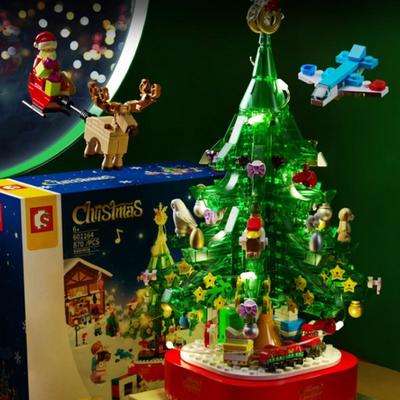 Pi Christmas Tree Snowman LEGO Block Series, Christmas Tree Orgol