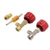 R134a Can Tap Kit Refrigerant Dispenser with Valve Core Remover for Coolant Recharging Car Truck SUV Vehicle Red