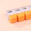 Klíčenka s klávesnicí 4 klávesy Hračky na dekompresi s klávesnicí s LED světlem Hračka na klikání prstovou klávesnicí Hračka s tlačítkem DIY Hračky na uvolnění stresu