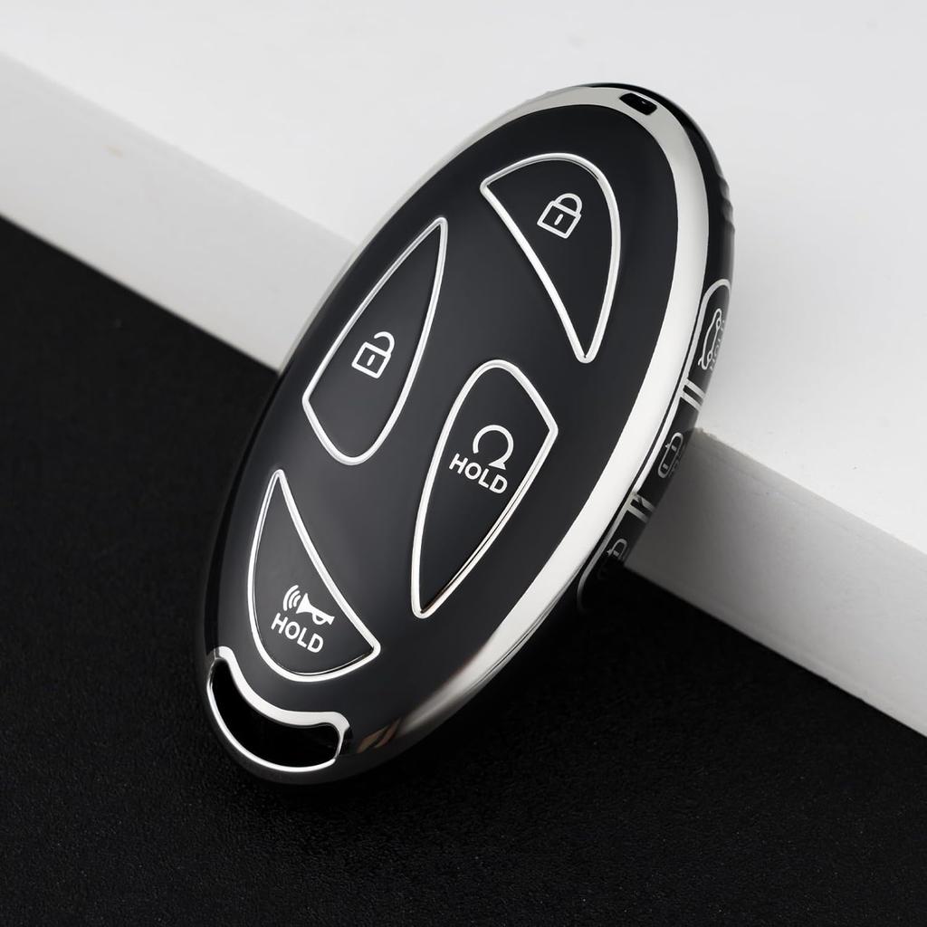 Key fob Cover for Hyundai Loniq,Soft Car Key Cover Case for Hyundai Loniq Elantra Sonata Santa fe Tucson Santa Palisade Veloster 2022 2023 2024 2025