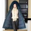Winter New Cotton-padded Clothes, Hooded Removable Fur Collar Cotton Clothes, One Dress and Three Wear Versatile Women's Coats