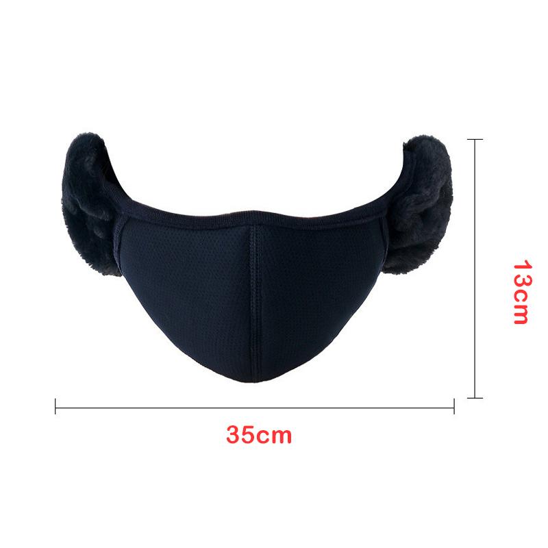 Winter Warm Face Mask with Earmuffs Windproof Motorcycle Cycling Ski Mask Women Men Hiking Riding Masks Sports Thermal Headwear