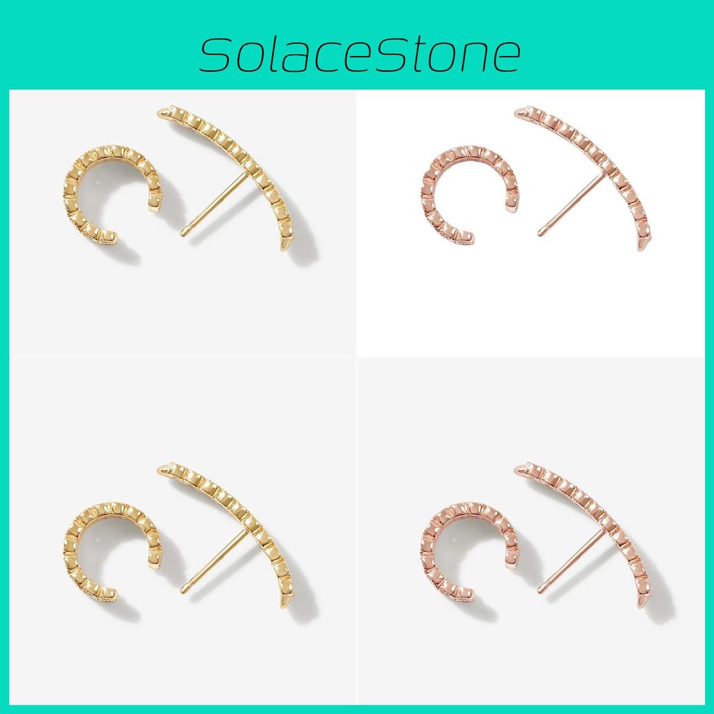 Geometric Shape Stylish Alloy Earrings And Ear Clips Set For Women Trendy Street Fashion Accessories