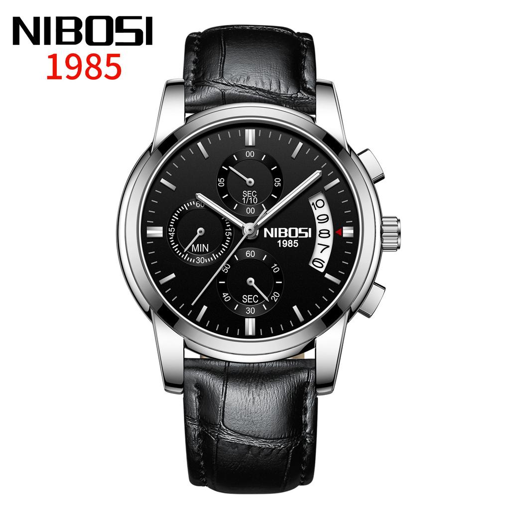 NIBOSI Uhren Business Herrenuhr Multifunktions-Sechs-Pin-Quarzuhr
