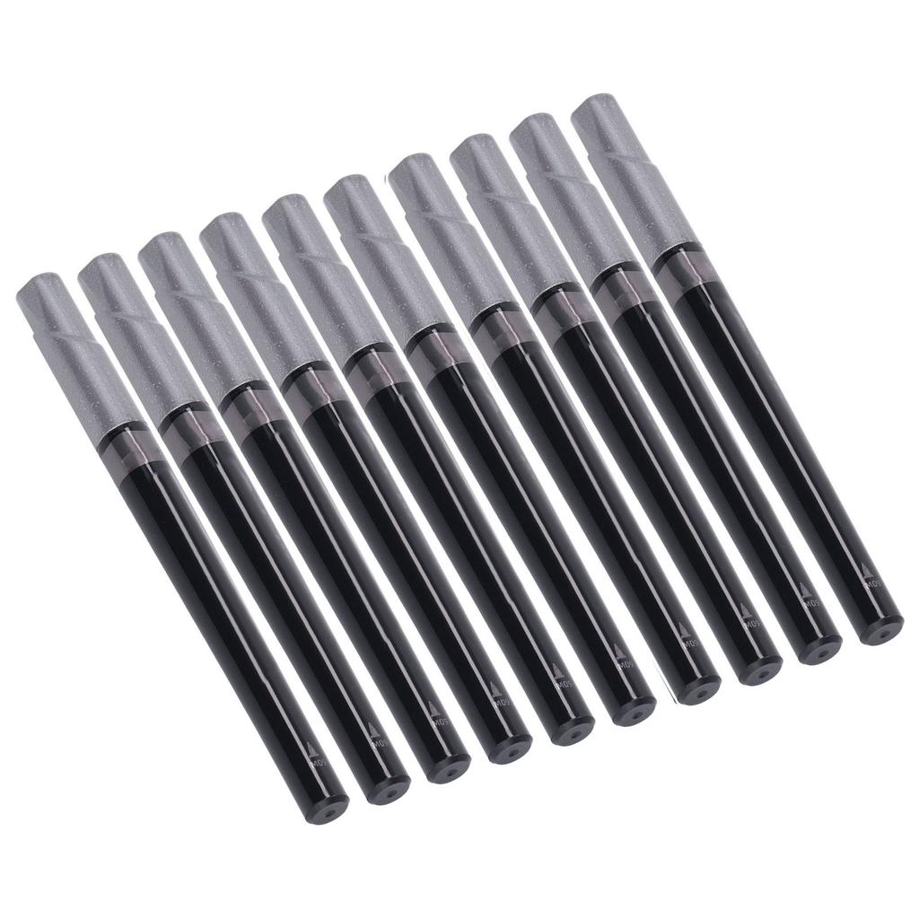 10PCS Metallic Marker Pens Grey Profession Metallic Pens Quick Dry Fluent Writing Graffiti Marker Pens for Wood Painted