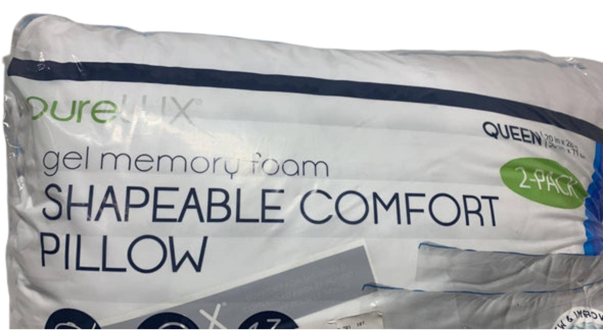 

PURELUX Memory Foam Chip Pillows (Set of 2) Memory Foam Chip Pillows (Set of 2)