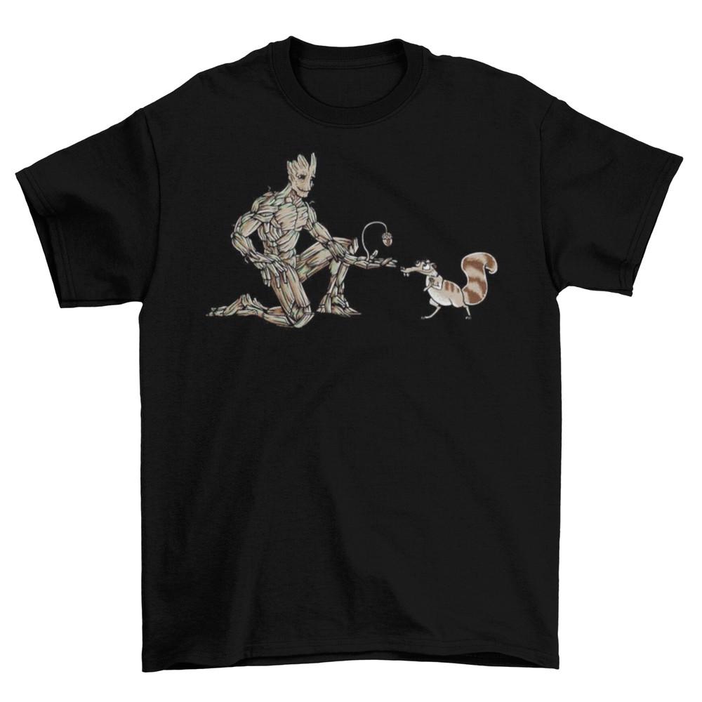 Guardians of the Galaxy I Am Groot T-Shirt Cotton Funny Ice Age Brand New