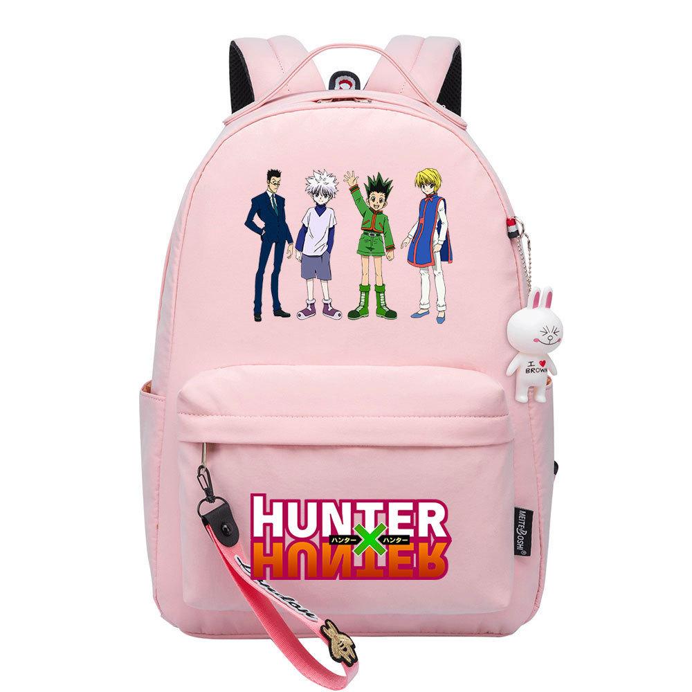 Popular Cartoon, Full-Time Hunter, Printed Schoolbag For Primary And Secondary School Students, Cute Girls' Casual Backpack.