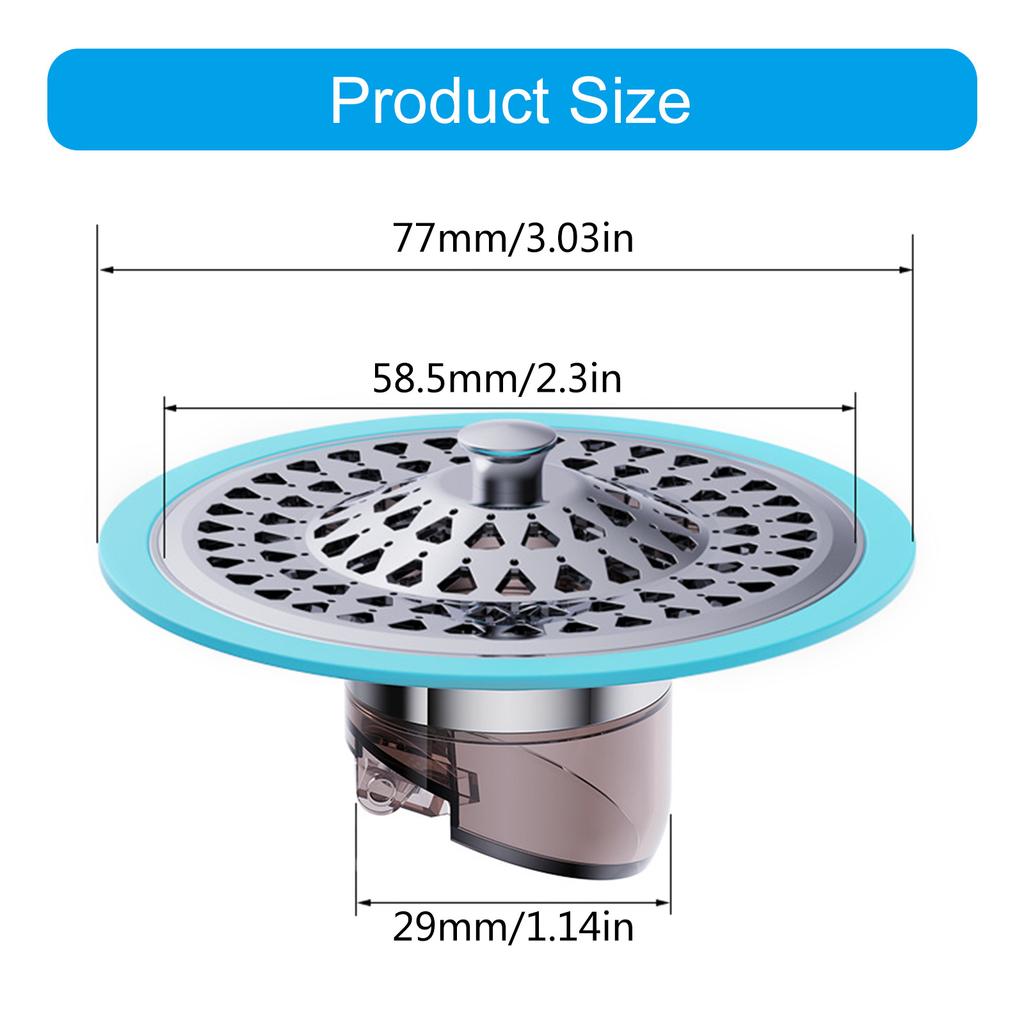 Universal Bathroom Floor Drain Shower Drainage Modern Bathroom Floor Drain Quick Drainage Anti Backflow Shower Trap
