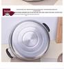 Stainless Steel Three-Layer Steamer with Tray and Soup Pot for Induction Cookers