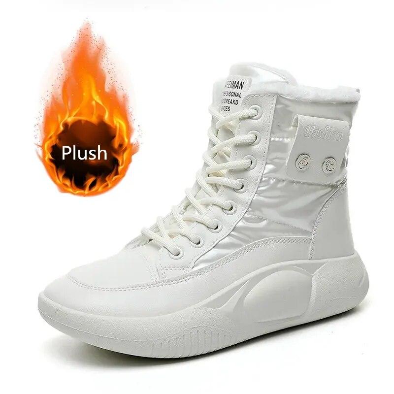 

Зимние сапоги, женская зимняя плюшевая хлопковая обувь, нескользящие зимние хлопковые короткие сапоги на толстой подошве, теплая хлопковая обувь, женская обувь