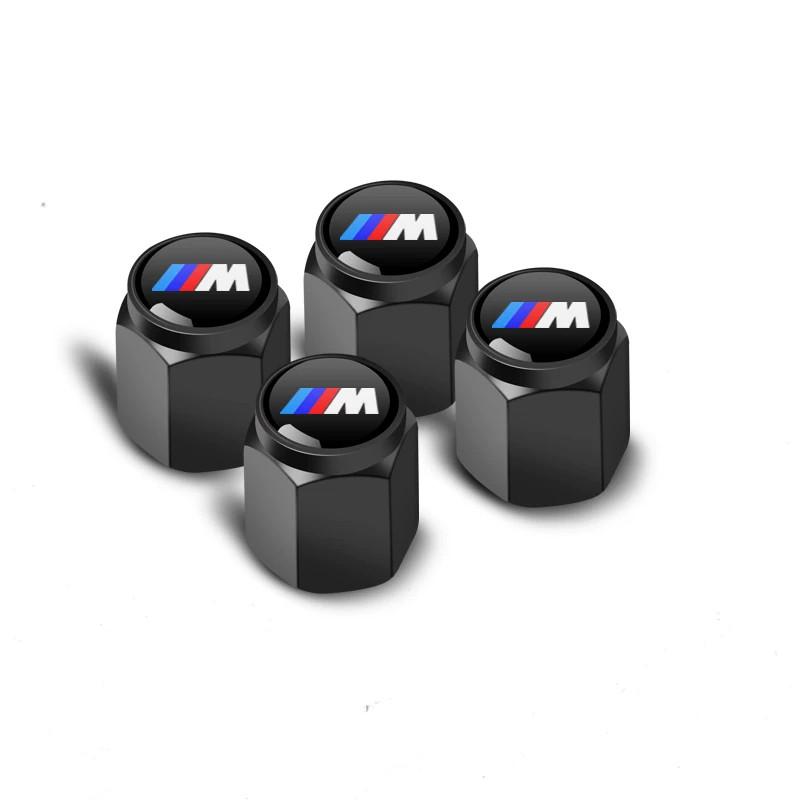 For BMW   E34 E394pcs Metal Car Wheel Tire Valve Caps Stem Case Covers For BMW X1 X2 X3 X5 X4 X6 X7 G30 G20 G32 F40 F30 G11 G12 Accessories