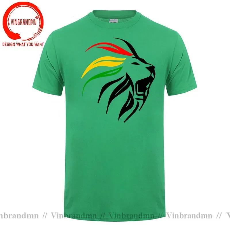 Rasta Lion Rastafari Jamaica Gift For Reggae Lover Tshirt Rasta Lion T Shirt Unisex Hip Hop Streetwear Harajuku Tee Shirt Clothing