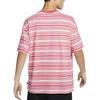 Nike Comfortable Skin-Friendly Soft Striped Logo Print Pullover Short Sleeve T-Shirt Men Tops Ice-Pomegranate FQ3712838