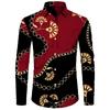 Essential! Luxury chain marine print long-sleeve shirt.