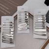 8Pcs Girl Hair Pins Silver Metal Duckbill Clip Women Hair Clips Side Bangs Female Ladies Barrettes Hair Accessories