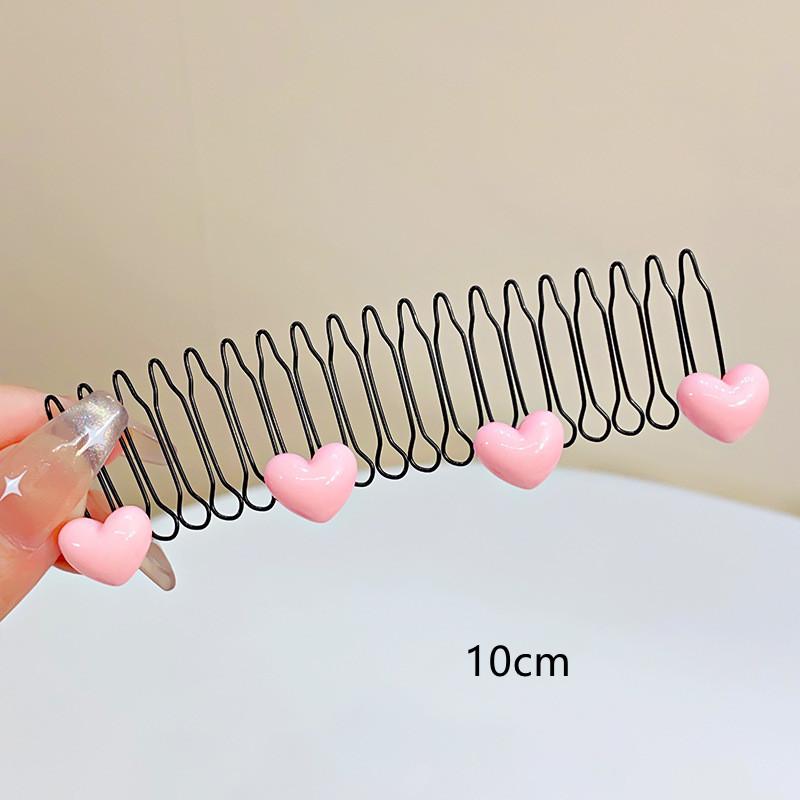 

Органайзер для сломанных волос для девочек, аксессуары для волос с челкой, мультяшная расческа для волос, детская расческа с вставкой на затылок, аксессуары для головы маленькой девочки