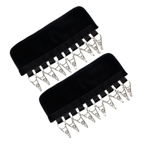 Portable Travel Hangers, Foldable, Perfect for Travel, Hospital Use, Drying Clothes, Laundry Storage (Black, Set of 2)