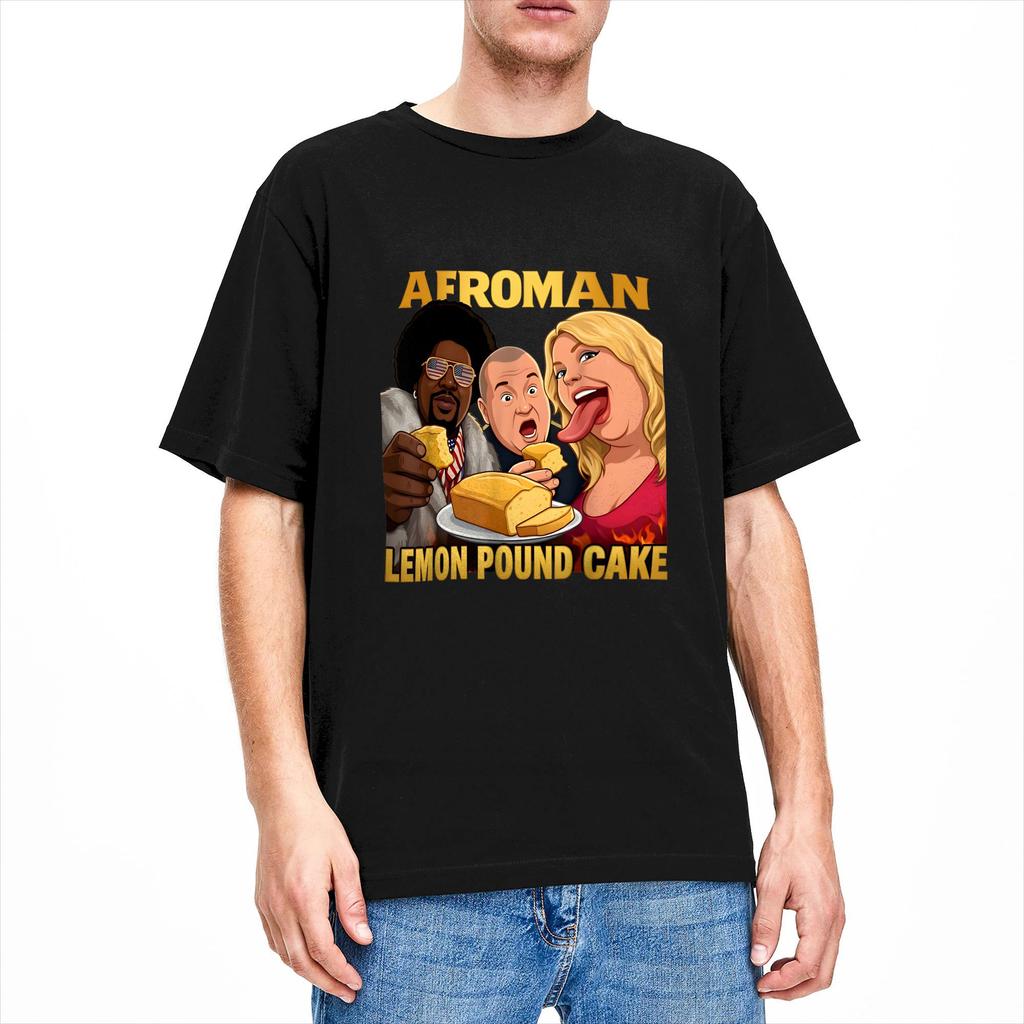 Afroman Giustizia per la Torta al Limone T-shirt in Cotone Hip Hop T-shirt per Uomo Estate Y2K Stampa Classica T-shirt a Maniche Corte