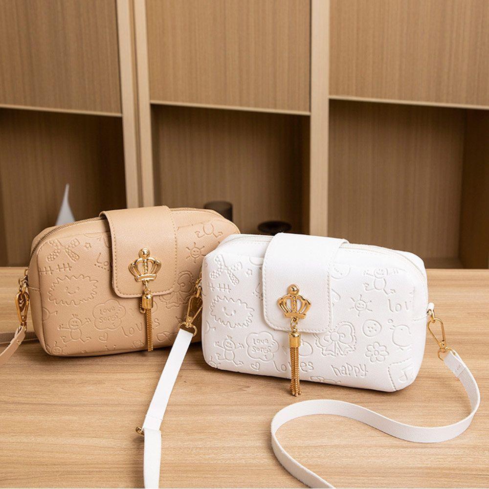 

Женские маленькие квадратные сумки на ремне, сумки-мессенджеры, сумки, кошелек белый