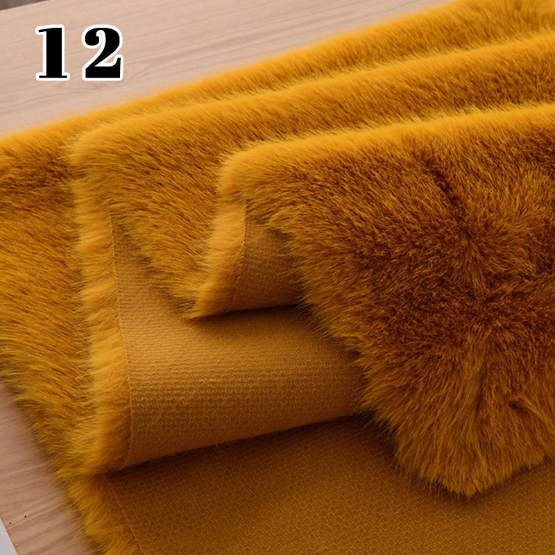 50*180cm Thicken High-end Simulation Fox Fur Fabric Fluffy Artificial Fur Fabric Diy Fur Clothing Fursuit Fur Collar Vest Scarf