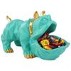 Resin Bulldog Design Storage Holder Dog Showpiece For Home Item, Animal Figurines For Home Shelves Decor Showpiece (Multicolor)., Pack of 1, Animal