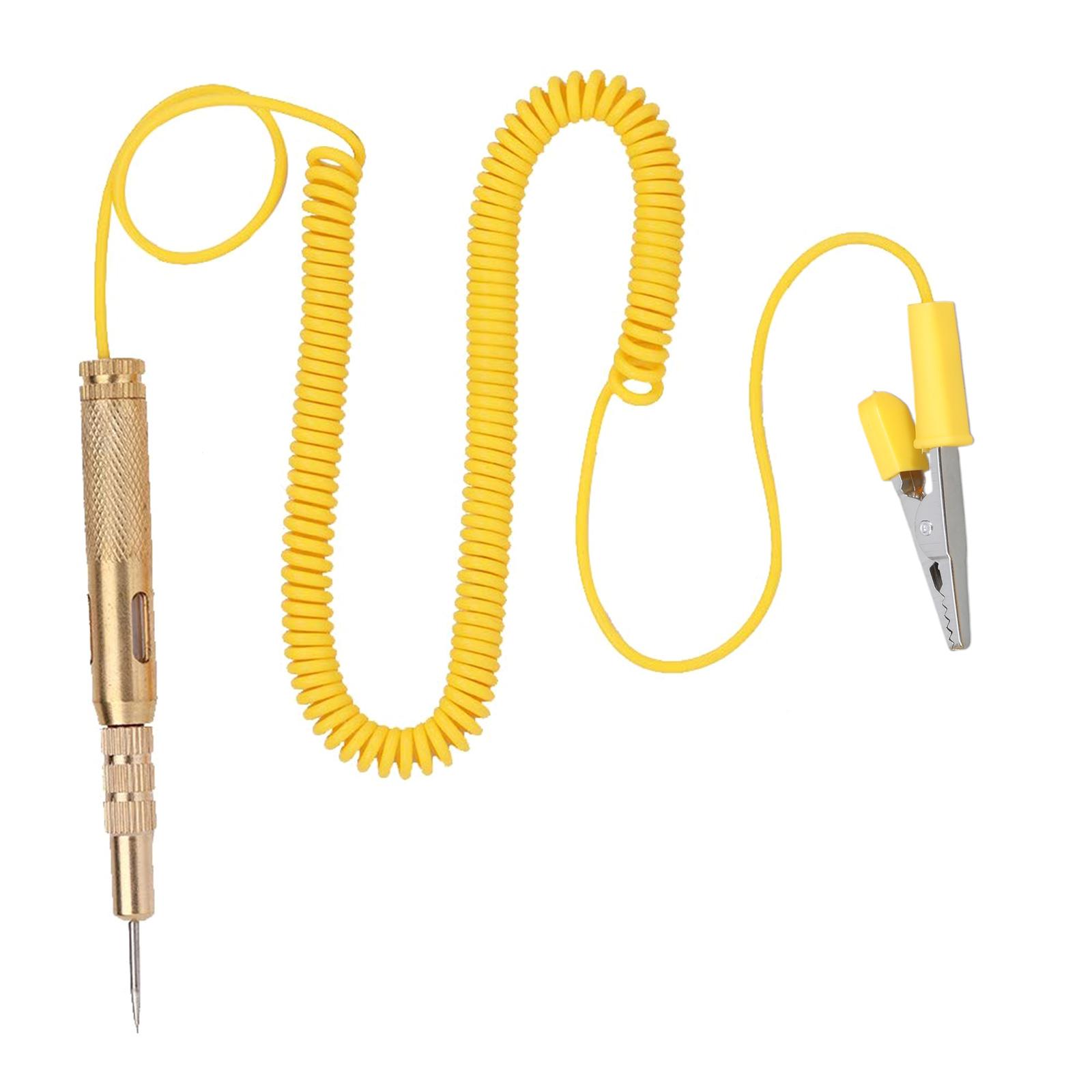 

Heavy Duty Automobile Circuit Tester 6-24V Test Light with Alligators Clip Circuit Voltage Tester for Car Motorcycles