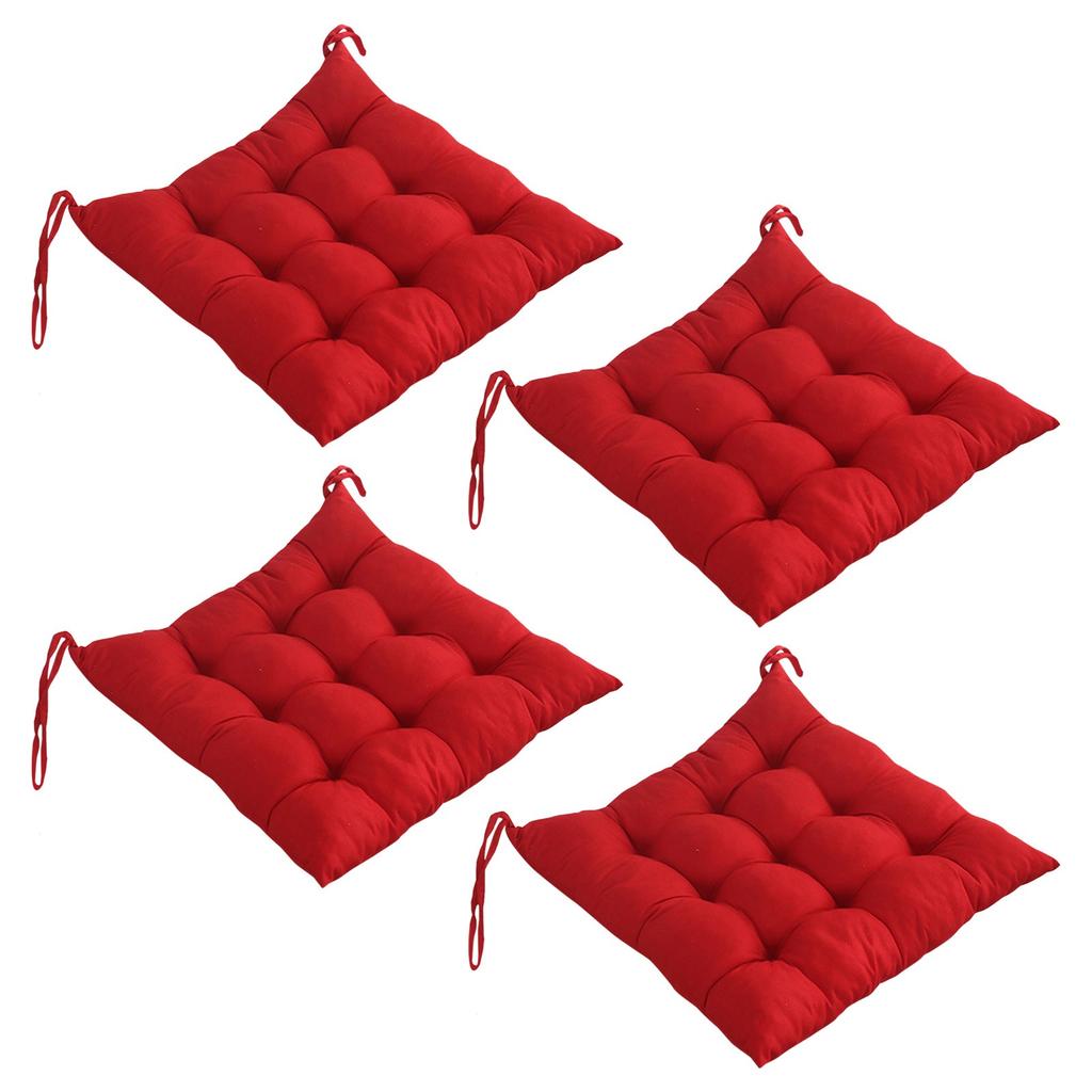 Kitchen Dining Chair Cushion Thick Soft Comfort Square Chair Pads Adjustable Strap Seat Cushion For Desk Office Chair Tools