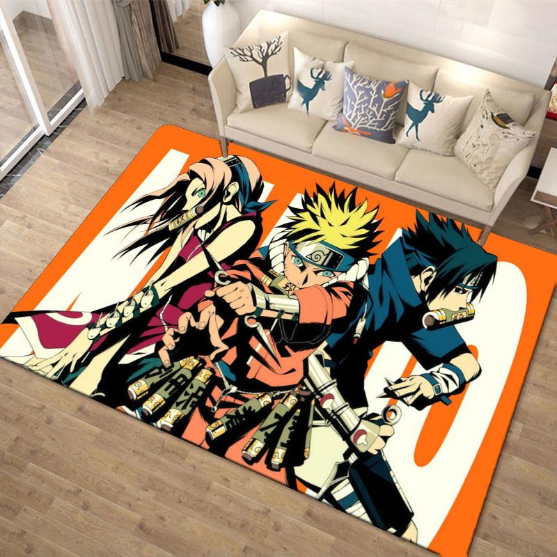 Anime Narutos Carpet Rug for Living Room Bedroom Home Sofa Decoration,Kids play Non-slip Floor Mat