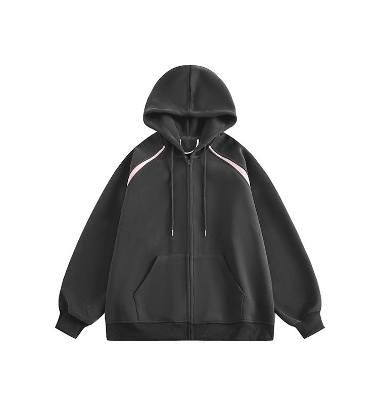 Dámská retro mikina s kapucí - Všestranná, volná, ležérní móda na jaro a podzim.