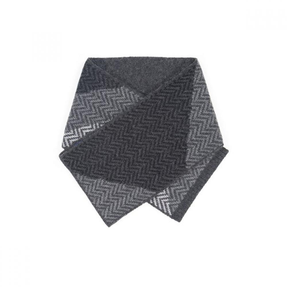 Vanbrough Cashmere 100 Herringbone Petite Scarf  Bpftm1003 Gy Single option