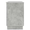 Desk with Door Concrete Grey 142.5 x 50 x 75 cm Particleboard