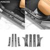For Geely Galaxy Starship 7 EM-i 2025 Car Threshold Strip Carbon Fiber Grain Threshold Rear Guard Welcome Step Auto Supplies