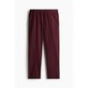H M Relaxed Fit Poplin Pants Red cHeck