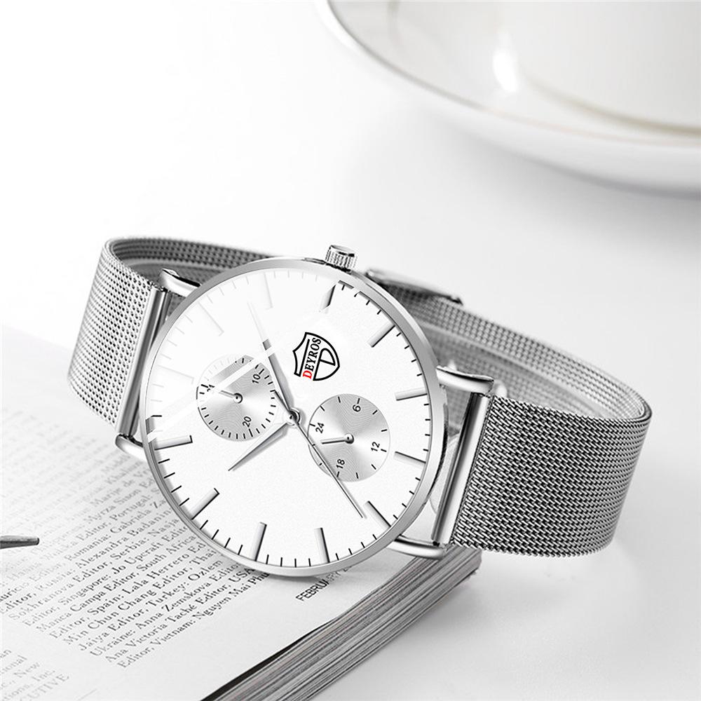 New Simple Watch Unisex Watch Men's Stainless Steel Quartz Watch Student Women's Watch Femininity Women's Watch