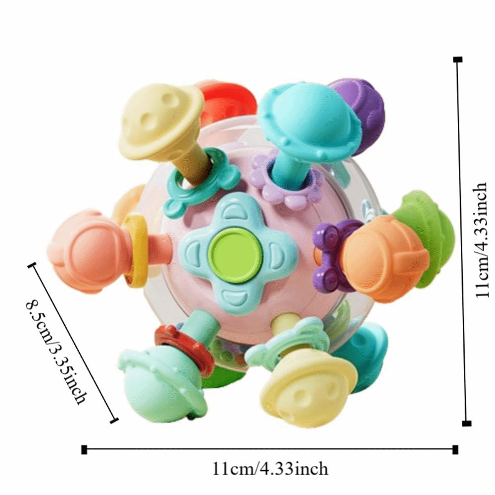 Colorful Early Educational Toy Food Grade Sensory Chew Toys Chew Baby Rattles Toys  Toddlers
