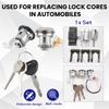 Car Lock Cylinder & Key For Mitsubishi Pajero Shogun Montero MK2 V31 V32 MR259744