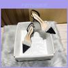 Fish Mouth Sandals For Women With Pu Material And Slim Heel For Spring Summer Fashion